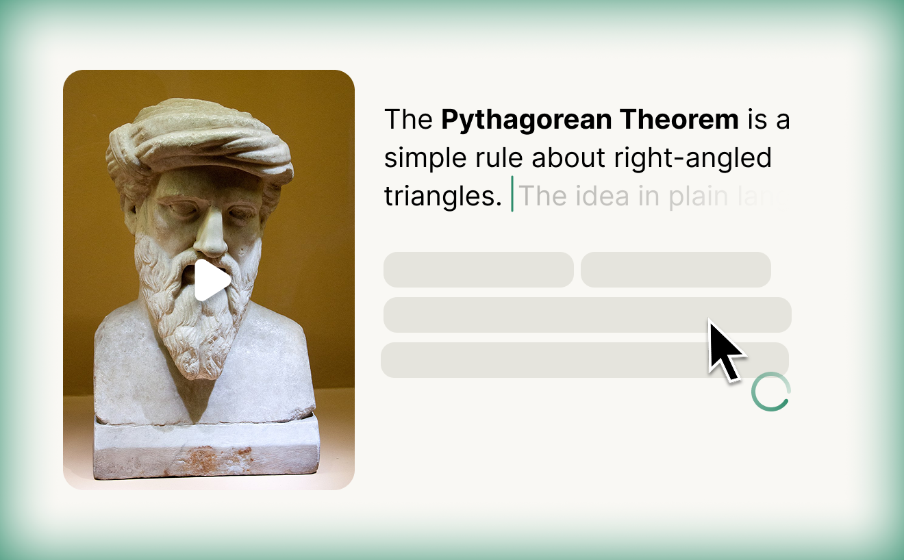 AI Builds the Lesson Content